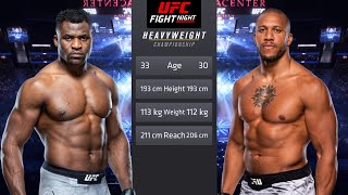 Francis Ngannou vs Ciryl Gane Full Fight  UFC 4 Fight Night [upl. by Ibed]