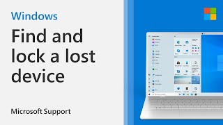 How to find and lock a lost Windows laptop  Microsoft [upl. by Aliwt]