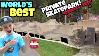 Riding The Worlds BEST Backyard Skatepark [upl. by Ifok]