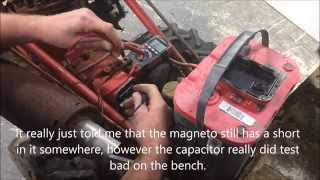 Gravely Walk Behind Tractor  Troubleshooting WICO Magneto [upl. by Tootsie586]