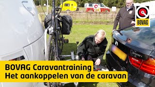 Het aankoppelen van de caravan  Caravantraining  BOVAG [upl. by Juliana]