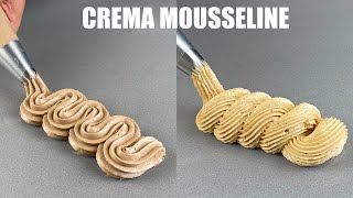 Crema Mousseline para rellenos y decoraciones  Mousseline Cream for fillings and decorations [upl. by Eizzik]