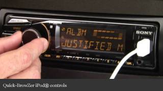 Sony CDXGT660UP CD Receiver Dispay and Controls Demo  Crutchfield Video [upl. by Kitarp]