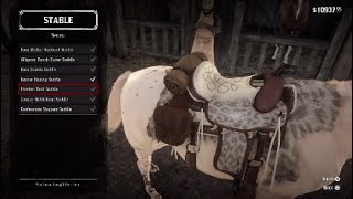 Red Dead Redemption 2 All Trapper Saddles Showcase [upl. by Losse]