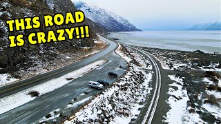 ALASKA ROAD TRIP DRIVING ALASKA in WINTER  What to expect SEWARD HIGHWAY  ANCHORAGE to SEWARD [upl. by Sacrod]