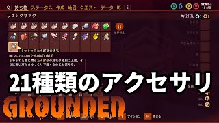 【Grounded】 21種類のレアアクセサリ 【グラウンデッド】 [upl. by Keeton357]