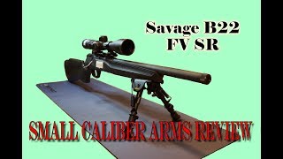 Savage B22 FVSR suppressor ready 22 rifle [upl. by Armillda514]