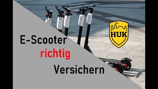 E Scooter richtig versichern HUK [upl. by Alimaj]