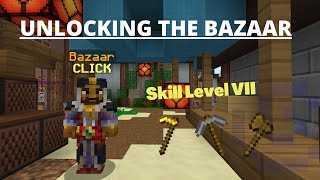 How to Unlock the Bazaar As Fast As Possible Hypixel Skyblock [upl. by Norval]