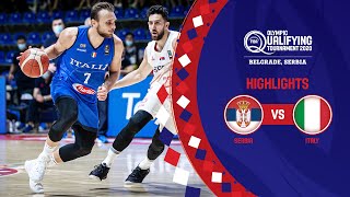 Serbia  Italy  Finals  Full Highlights  FIBA Olympic Qualifying Tournament 2020 [upl. by Giorgi496]