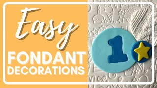 Fondant Decorations for Beginners  EASY Fondant Decorating [upl. by Purcell]