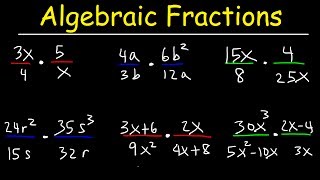 Multiplying Algebraic Fractions [upl. by Enenaej]