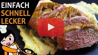 Knusprige Entenbrust  Rezept videos [upl. by Ahsratal]