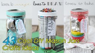 43 DIY Mason Jars Crafts Ideas [upl. by Marba]