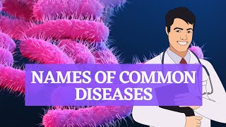 common diseases and sicknesses names  Health Vocabulary  Listen and Repeat [upl. by Noonan]