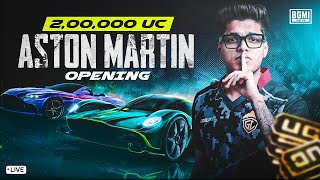 HACKER OR WHAT  ASTON MARTIN CRATE OPENING  BGMI [upl. by Einnov]