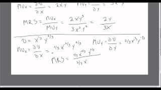 Consumer Utility Marginal Utility and Marginal Rate of Substitution [upl. by Elttil]