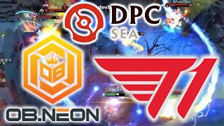 EPIC DOUBLE RAMPAGE in DECIDER SERIES  T1 vs OBNEON  DPC SEASON 2 SEA UPPER DIVISION DOTA 2 [upl. by Sugihara453]