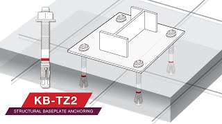 OVERVIEW of the Hilti wedge anchor KBTZ2 for structural baseplate anchoring [upl. by Recha]