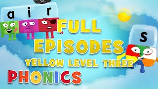 Alphablocks  Yellow Level Three  Full Episodes 1516  HomeSchooling  Learn to Read WithMe [upl. by Melentha]