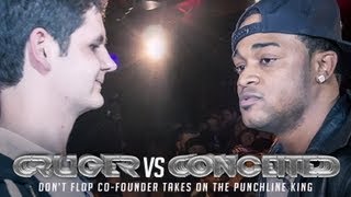 CRUGER VS CONCEITED  Dont Flop Rap Battle [upl. by Odlanor822]