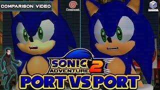 Sonic Adventure 2 Comparison  Dreamcast vs Gamecube  Port vs Port [upl. by Golliner]