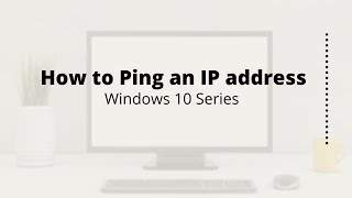 How to Ping an IP address in windows 10 [upl. by Shue359]