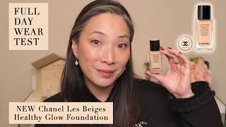 CHANEL  NEW Les Beiges Healthy Glow Foundation  Full Day Wear Test [upl. by Meeharb421]