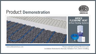 ARDEX FLEXBONE® HEAT  Demonstration [upl. by Annaitsirk31]