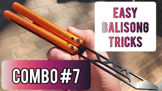 Combo 7 Balisong Tutorial EASY BUTTERFLY KNIFE TRICKS [upl. by Zipnick759]