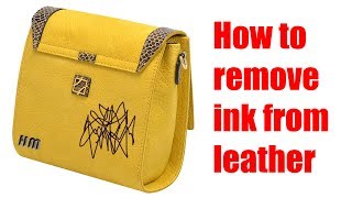 How to remove ink from leather [upl. by Tnilf920]