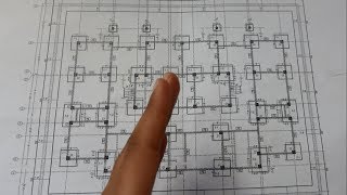 How to Read Building Foundations Drawing plans  Column Footings Detail  also X sections detail [upl. by Onek]