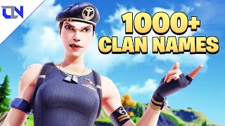 1000 BestCool Sweaty Clan Names 2020 Not Used  Join A Fortnite Clan [upl. by Donelle]