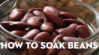 How To Soak Dried Beans  Good Housekeeping [upl. by Fasto817]