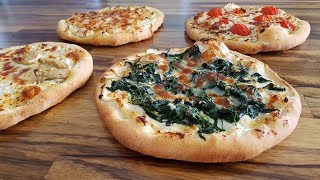 How to Make White Pizza  Pizza Bianca Recipe – 4 Delicious Ways [upl. by Olatha48]