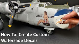 How To Create Custom Waterslide Decals inkjet For Models [upl. by Hein]