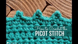 Picot Crochet Stitch Tutorial [upl. by Enelhtak]