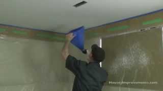 How To Apply Spray Ceiling Texture [upl. by Vanny]