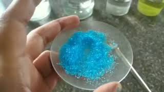 SALT ANALYSIS  Test for Copper CationCu2 in Copper Sulphate Salt [upl. by Anairad738]