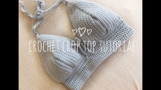 CROCHET BRALETTE TUTORIAL for bigger chest [upl. by Kcirrag]