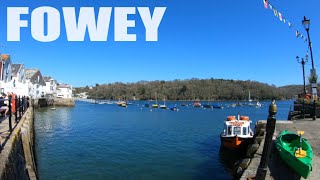 Fowey  Cornwall  England  4K Virtual Walk [upl. by Leinod]