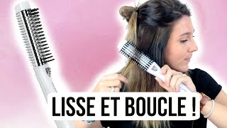 TUTO COIFFURE ♡ La brosse chauffante qui lisse amp boucle [upl. by Salinas]