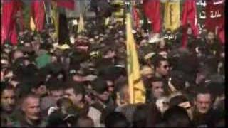 Nasrallah appears at Ashura procession  19 Jan 08 [upl. by Reginnej]