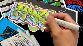 HOW TO DRAW GRAFFITI FOR BEGINNERS 2020 [upl. by Alten]