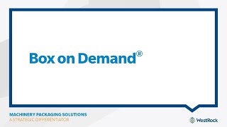 WestRock Box On Demand® Overview [upl. by Votaw]