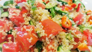 Fantastischer Salat mit Bulgur 😋 Rezept Bulgursalat [upl. by Htir]