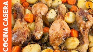 Muslos de pollo al horno [upl. by Plerre694]