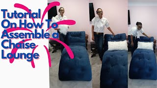 Chaise Lounge  Furniture Assembly Tutorial [upl. by Aicnerolf]