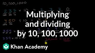 Multiplying and dividing by 10 100 1000 [upl. by Enileqcaj]