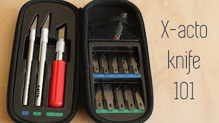 Xacto Knife 101  The Basics  Types of Blades [upl. by Kawai503]